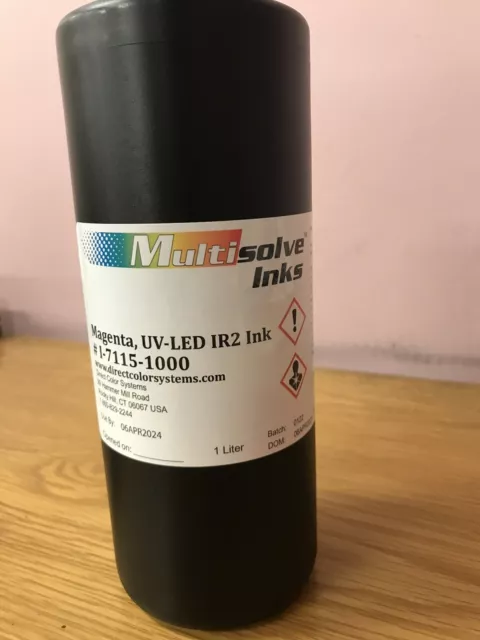 Multisolve Inks UV LED IR2 Ink Magenta #I-7115-1000 1000ml (1L) New/sealed