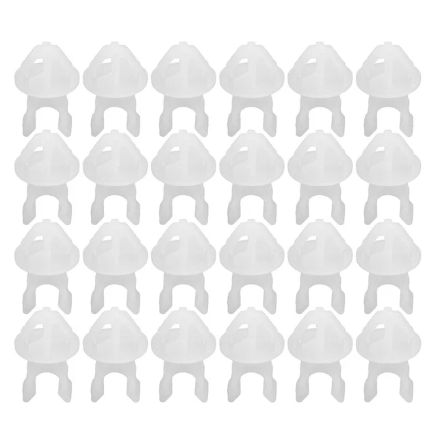 Clips De Fixation Pare-chocs Avant - 4 Pièces Pour Peugeot 407, 407SW, 607, C5 (années 2001-2016) - Référence 743712, Couleur Noire