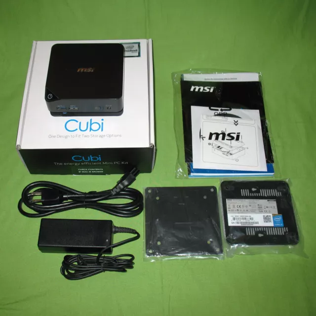 MSI Cubi Mini PC, Intel Core i5-5300U, 8GB RAM, 500GB HDD, Windows 10, Black