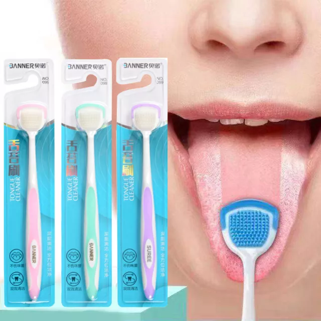 Hygiène Brosse Soin/Grattoir Nettoyage Dentaire 1Pc Oral Tounge Cleaner #