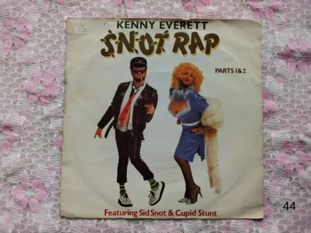 Kenny Everett Snot Rap Parts 1 &2  7in Single  1983   Picture Sleeve Tested