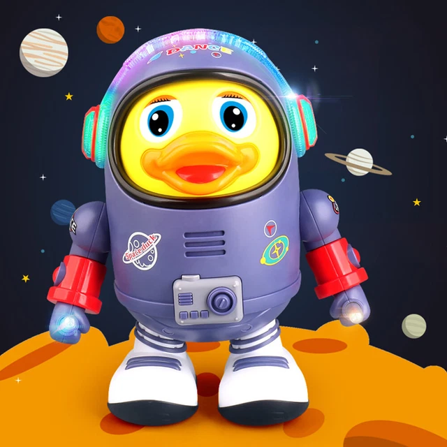 Electric Noisy Duck Toys Movable with Music Light for Children Birthday Gift 3