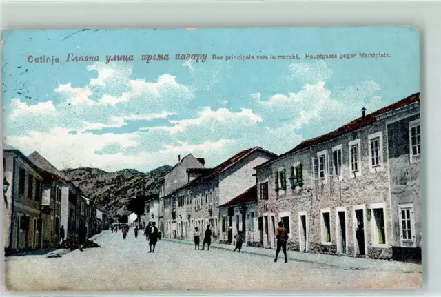 13198579 - Cetinje Rue principale vers le marche Hauptstrasse gegen Marktplatz