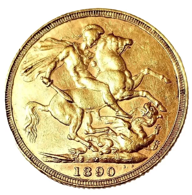 1890 Great Britain Gold Sovereign Victoria Jubilee