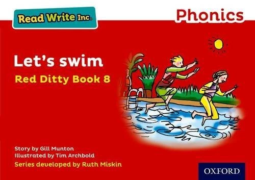 READ WRITE INC. Phonics: Red Ditty Book 8 Let's Swim Gill Munton ...