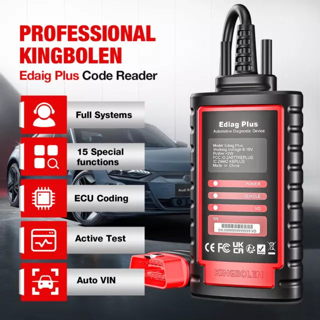 KINGBOLEN Ediag Plus Alle System  Diagnosegerät OBD2 Scanner CANFD Aktiver Test 2