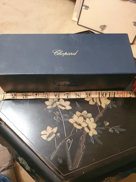 Écrin De Présentation Chopard – Boîte à Montre Luxe – Cuir Bleu Marine – 1 Place