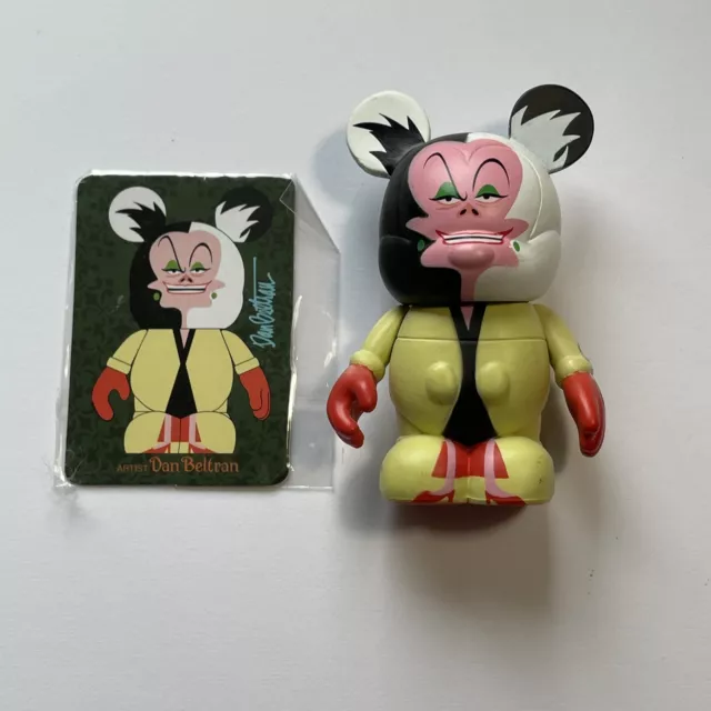 3" DISNEY VINYLMATION: Disney Villains Series 1 (101 Dalmatians CRUELLA DE VIL)