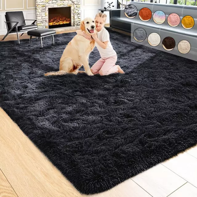 Grande tappeto antiscivolo morbido morbido morbido soggiorno camera da letto tappetino spesso