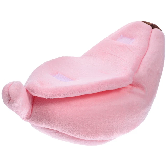 Cálida casa de hámster nido cálido para dormir plátano cama para mascotas sin rastro