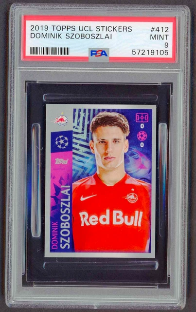 2019-20 Topps UEFA Champions League Stickers #412 Dominik Szoboszlai RC PSA 9
