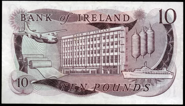 SCARCE bank of ireland ltd belfast £10 ten pound banknotes 1972 1984 EF VF VF++ 3