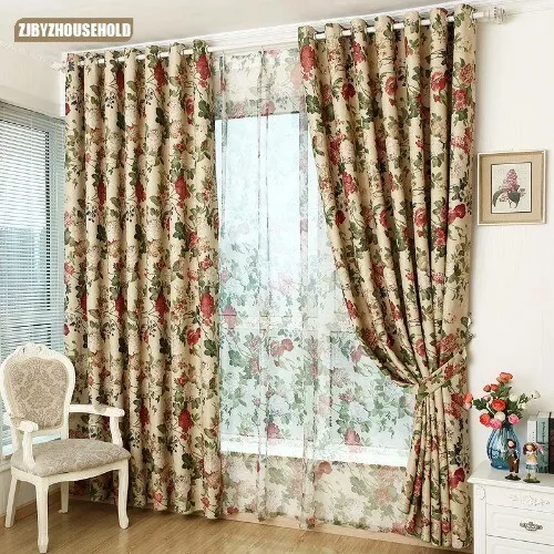 Curtain for Finished Fabrics Special Clearance Upscale Euro-style Garden Curtain