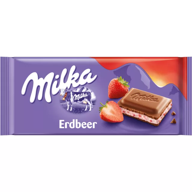 3 X 100G Milka Strawberry and Yogurt Chocolate NEW from Germany $14.99 -  PicClick