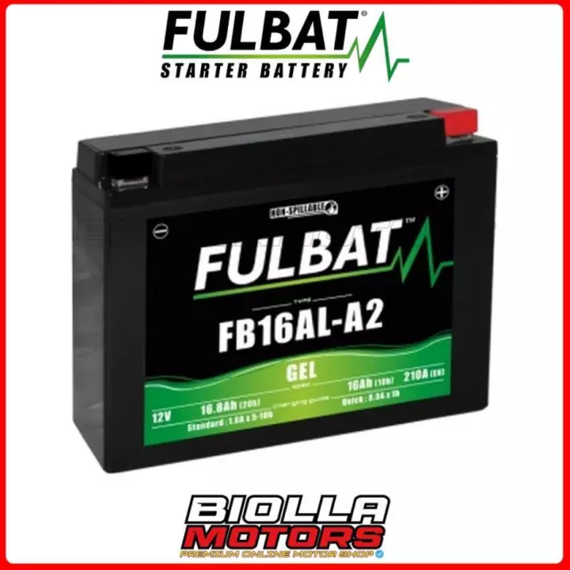 FB16AL-A2 BATTERIA FULBAT GEL DUCATI Monster Cromo 900 900 1998 1998 YB16AL-A2 4