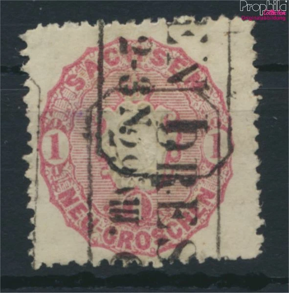 Briefmarken Sachsen 1863 Mi 16 Pracht gestempelt(9497016