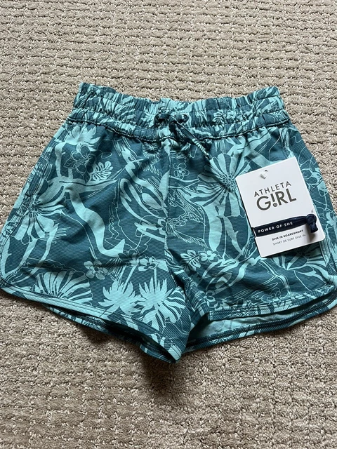 Athleta Athleta girl Dive in board short- small/7- borealis print- nwt-