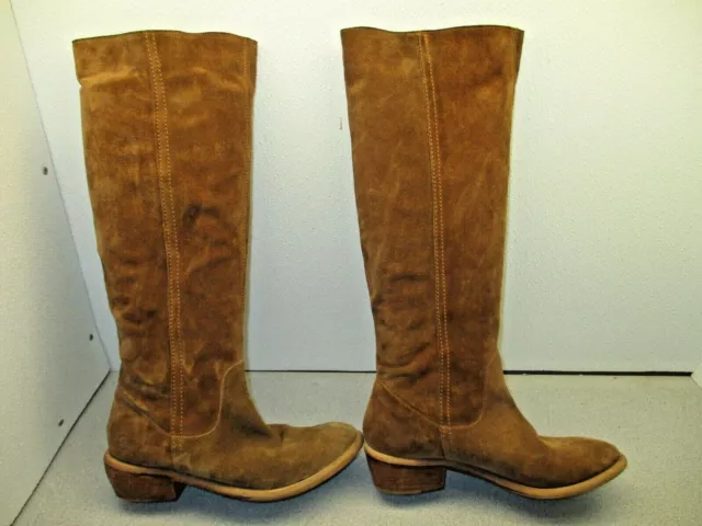 BRONX  Tall Brown Pull On Riding Boots Women's Size 37