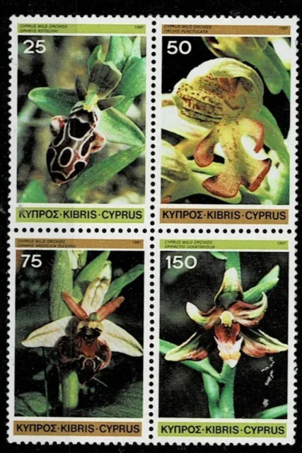 Cyprus 1981  Orchids Mnh