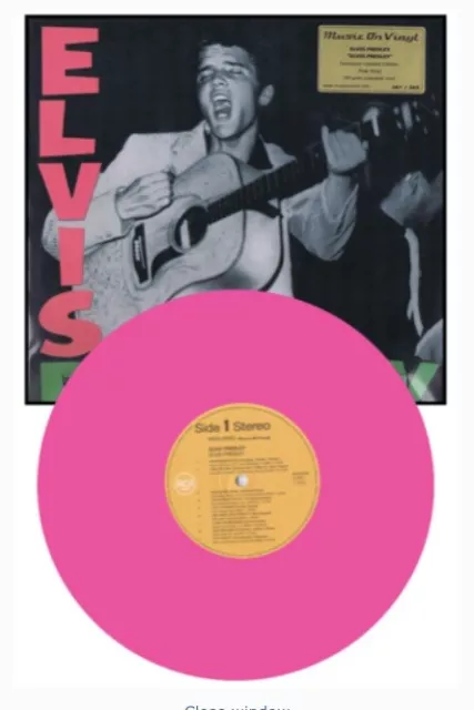 Elvis Presley MOVLP042 rosa Vinyl (nur 363 Exemplare aus dem Jahr 2000) siehe Hinweise unten