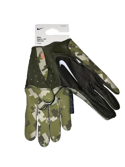 Nike NFL Vapor Jet 7.0 NFL Salute To Service Camo Football Gloves Size XL New