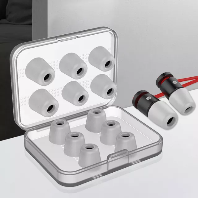 Comply Foam Tips Compact Lightweight Earbud Covers for Headphones (Grey)