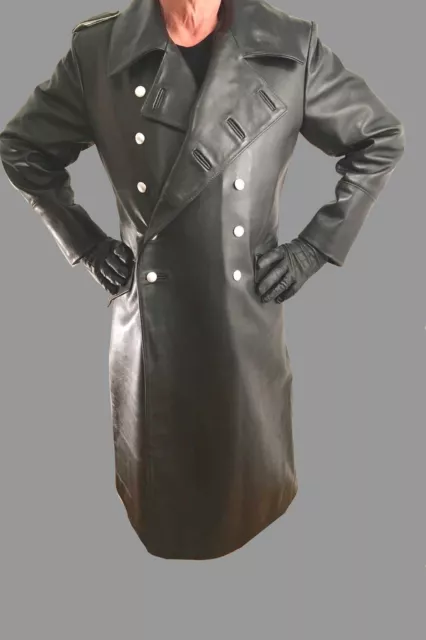 VK79 leather coat German Officer's coat, leather coat German officer gay BLUF VK79 leather coat German Officer's coat, leather coat German officer gay BLUF