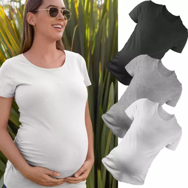 Womens Maternity T-Shirt Clothes Blank WHOLESALE Comfy Pregnancy Pregnant Baby