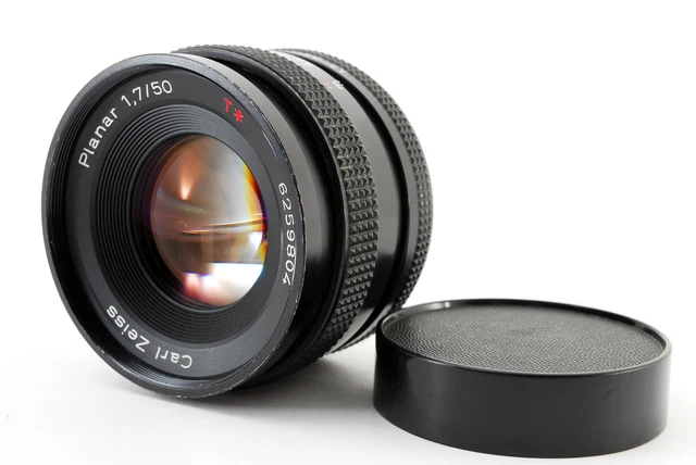 [ EXC + 5] Contax Carl Zeiss Planaren 50mm F/1.7 T Aej Objektiv C/Y Von Japan
