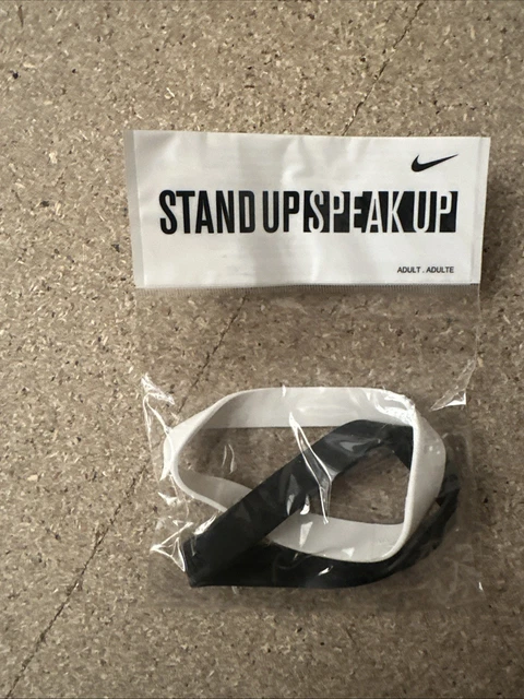 NIKE STAND UP Speak Up Silicone Wristband Bracelet Adult Size 2005