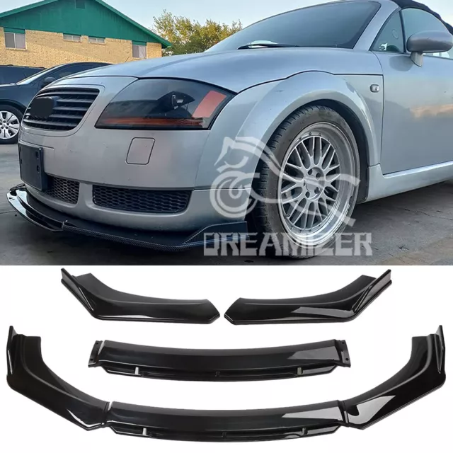 For Audi TT MK1 Roadster 1999-2006 Gloss Front Bumper Chin Lip Spoiler Splitter