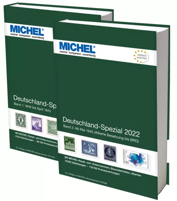 MICHEL Stamp Catalogue Germany Specialized 2022 - Band 1 And Band 2 IN Set
