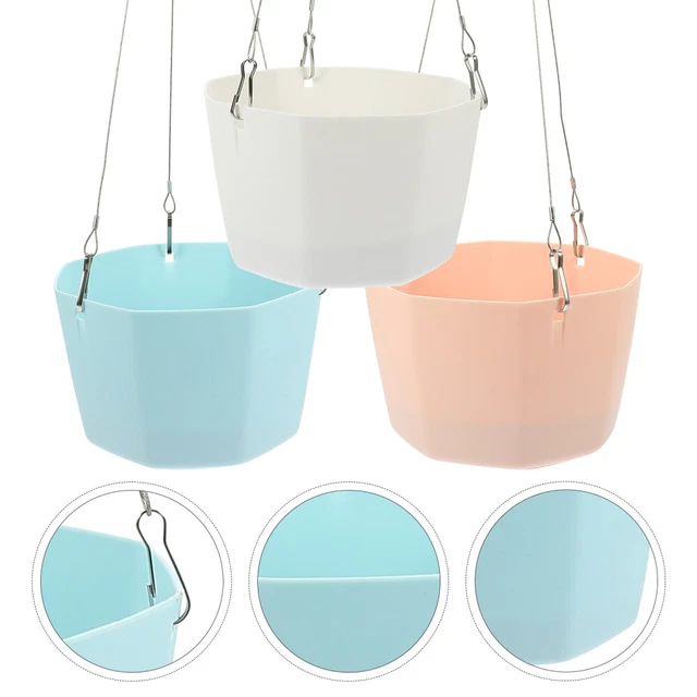 3 Sets Flower Pot Holder Hanging Basket Basin Hanging Pots Plants Indoor