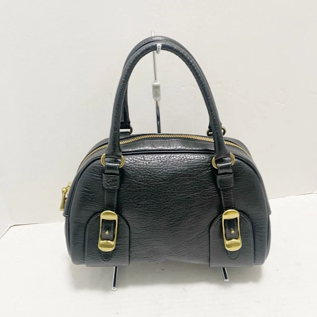 Auth TOFF&LOADSTONE - Black Leather Handbag