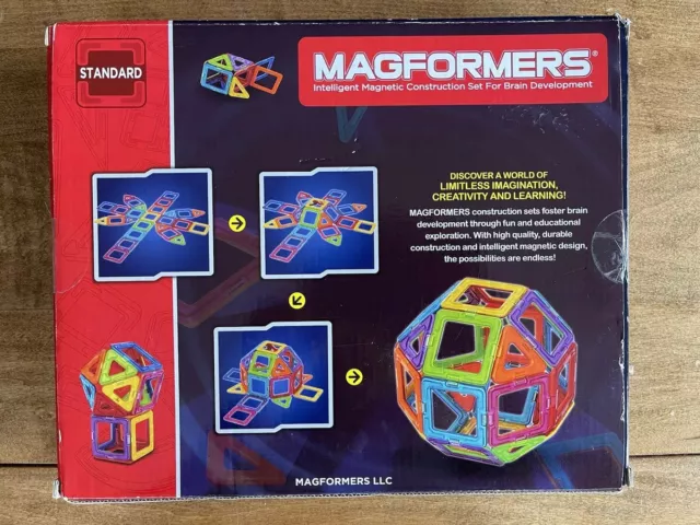 Magformers 30PC Set Magnetic Building Tiles Inspire Set STEM Toy 2