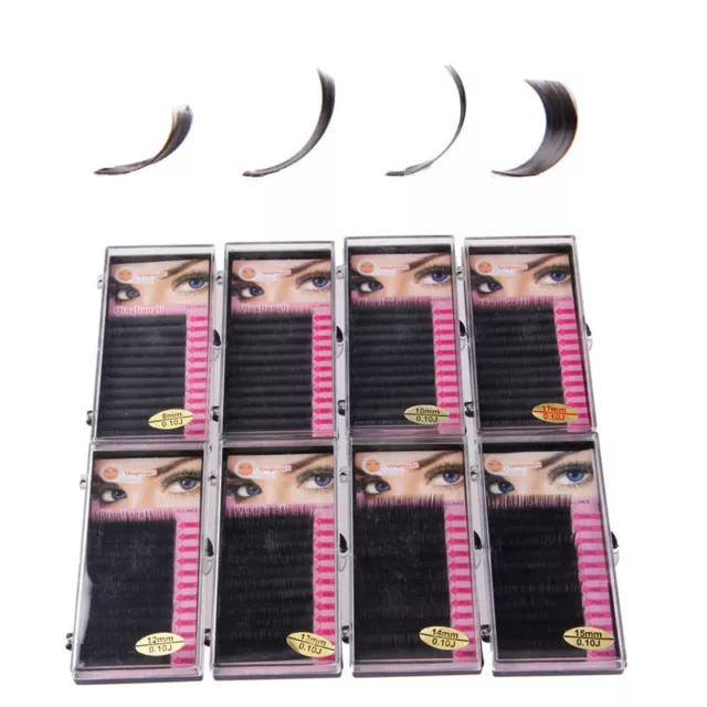 3D Volume Individual Mink Blink Tray Lash C D Curl False Eyelash Extension FR 3