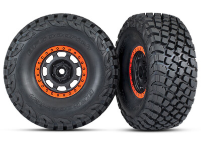 TRAXXAS BFGOODRICH Baja kr3 GOMME su cerchio blu montato trx8474x Unlimited 
