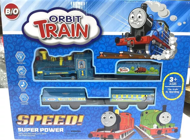 New THOMAS THE TANK ENGINE & FRIENDS Orbit Train & Tracks Large Box Set au