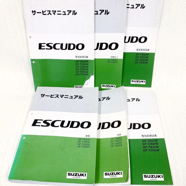 Suzuki Escudo Maintenance Book TA02 TD02 TA52 TD52W B-470 Japan y2