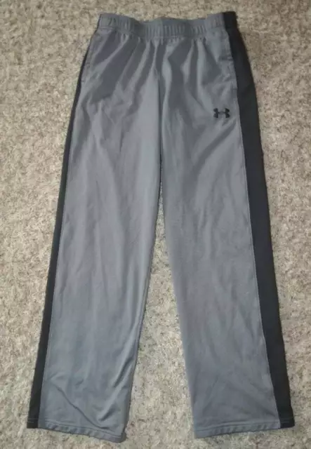 Boys Sweatpants Under Armour Gray Loose Coldgear Athletic Training Pants-sz L