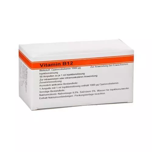 VITAMIN B12 Röwo 1.000 µg Ampullen 50X1 ml PZN 2557600