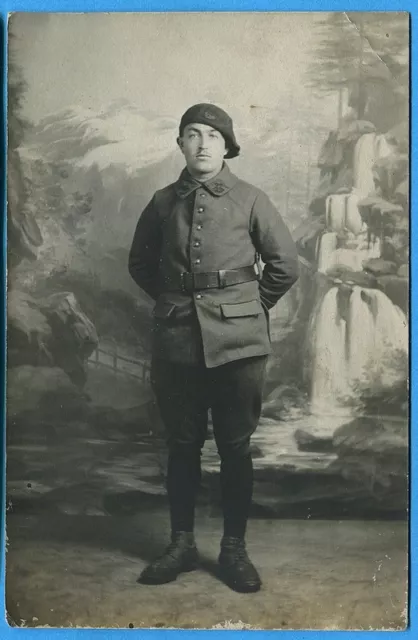 CPA Photo: Soldat du 22° Bataillon de Chasseurs Alpins / Guerre 14-18