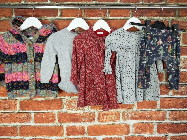 Baby Girl Bundle Age 9-12 Months 100% Next Leggings Cardigan Dress Infant 80Cm