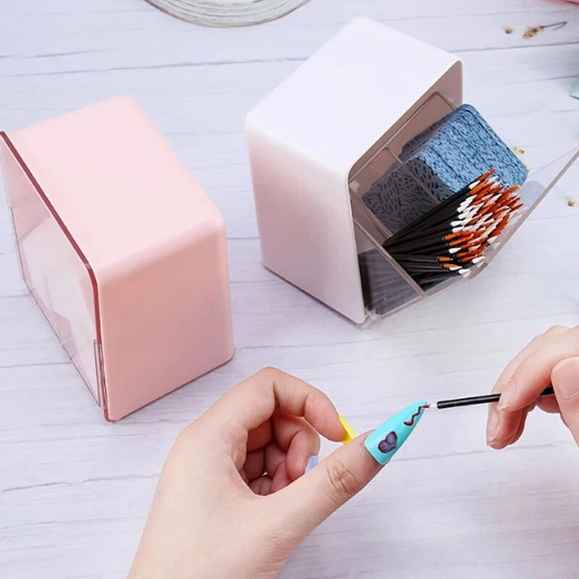 Cotton Swab Cotton Pads Dispenser Storage Organizer Box Double-layer Dustpr-wf