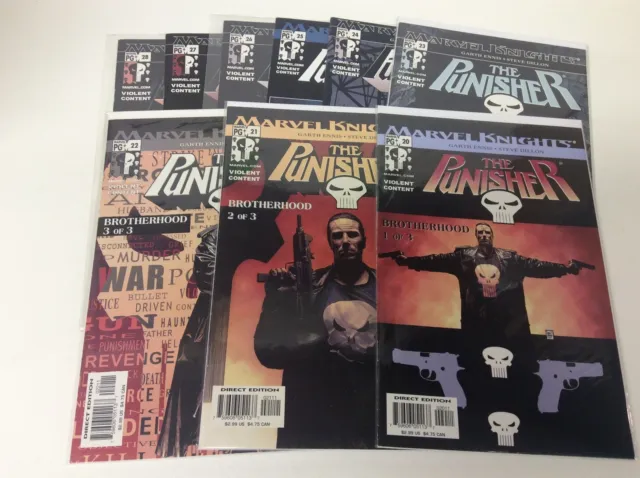 The Punisher #20-28 (Marvel/2001/Vol4/Netflix Show/0218391) Full Set Lot Of 9