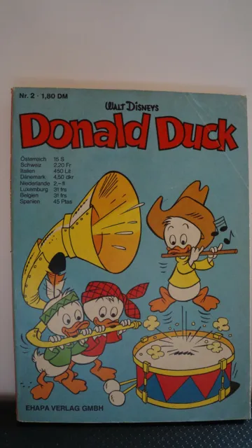 Walt Disneys Donald Duck Taschenbuch Nr. 2 von 1974/75