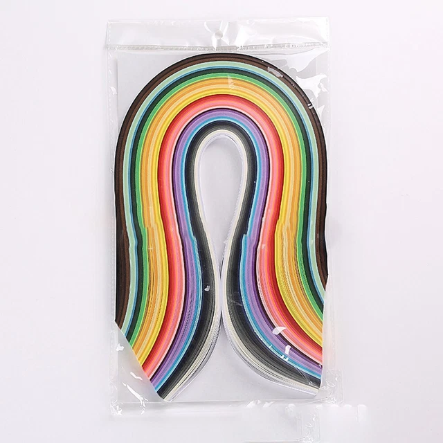 Kit 600 Strisce Carta Quilling - 30 Colori, 39cm, Larghezza 10mm - Foto 12