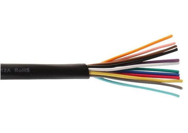 7-1-12A 12 core cavo non schermato, 0,1 mm, nero, 25 m - MP002322