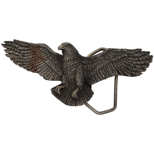 Nuovo Aquila Uccello Hawk Falcon Cacciatore Western Vet Biker 70s NOS Vintage