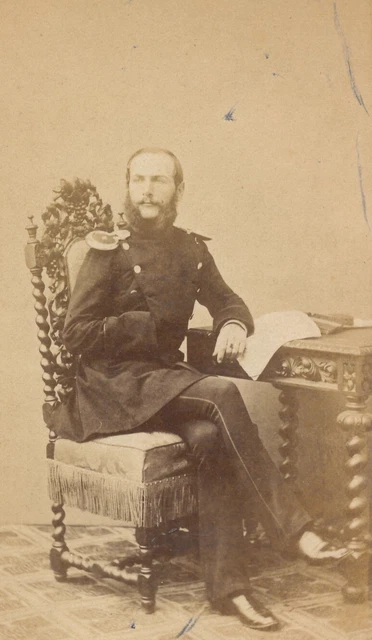 Wallnau CDV - Offizier Königreich Preussen - Berlin 1860er